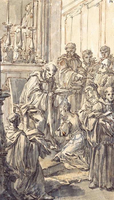 The Consecration of Saint Juliana Falconieri by Pier Leone Ghezzi